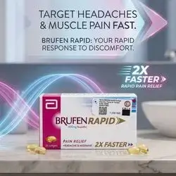 Abbott Brufen Rapid 400mg Ibuprofen – 20 Softgels