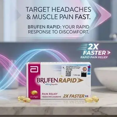 Abbott Brufen Rapid 400mg Ibuprofen – 20 Softgels