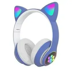STN-28 cat ear headphones feature glowing LED lights on the ear cups