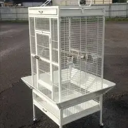 Bird Cage Parrot Cage Perch Parrot Play Top on Wheels 165cm White A11 45+45