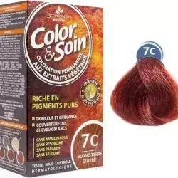 Color Soin Color and Soin Hair Dye 7C- Terracotta blond ammonia free