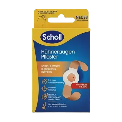 Corn Removal Plaster (Salicylic Acid 40%) 4 Pcs _ Scholl