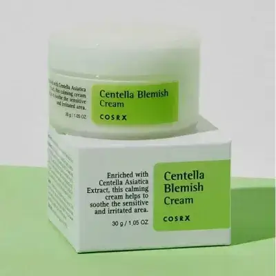 COSRX - Centella Blemish Cream 30ml كريم مرطب البشرة المتهيجة يهدئ البشرة المليئة بالعيوب وندبات حب الشباب ويقلل الخطوط الدقيقة