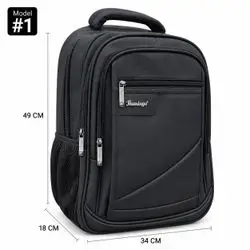 Flamingo Leather Backpack – Model #1, 4 Zippers