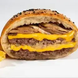 Double Meat Double Cheese Closed Burger