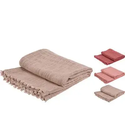 Blanket Cotton 130X170Cm 3Ass