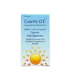 Colevit D3 5000 iu 30 Cap