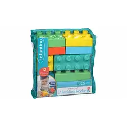 Infantino Super Soft 1st Building Blocks - 12 pieces Set