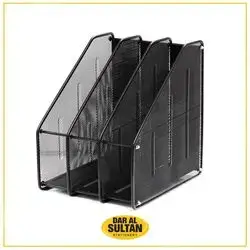 File holder ,metal black, 3 Sections .
