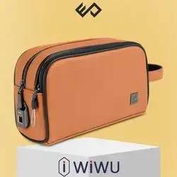 WiWU Phantom Pro FingerPrint Lock Pouch - Light Brown