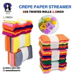 Crepe Paper Steamer 6pcs-1.5inch