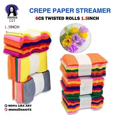 Crepe Paper Steamer 6pcs-1.5inch