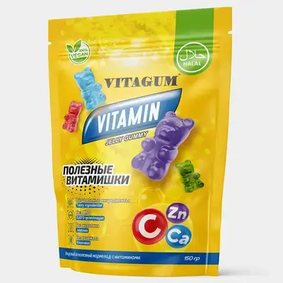 Vitagum Vitamin Jelly Gummy Ca, C, Zn