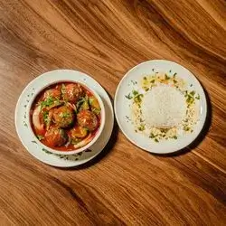 Meat Balls with Rice
