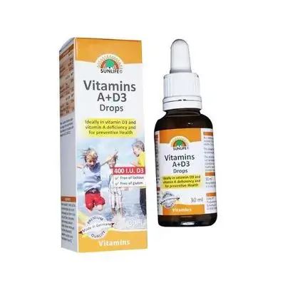 SUNLIFE Vitamins A + D3 Drops