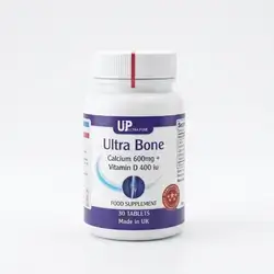 UP ULTRA PURE Ultra Bone (Calcium 600mg + Vitamin D 400 iu - 30 Tablets)