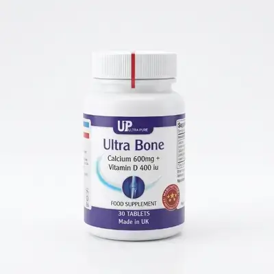UP ULTRA PURE Ultra Bone (Calcium 600mg + Vitamin D 400 iu - 30 Tablets)