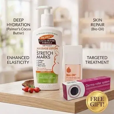 Stretch Mark Care Set (2 pieces + 1 free item)