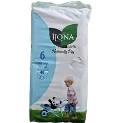 Ilona Ultra Baby Diapers, Size 6 (Pack of 40)