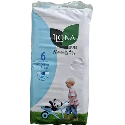 Ilona Ultra Baby Diapers, Size 6 (Pack of 40)