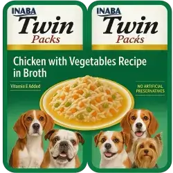 Inaba Twin Packs - With Chicken & Vegetables Broth 80g