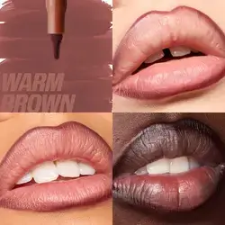 hudabeauty lip contour stain warm brown
