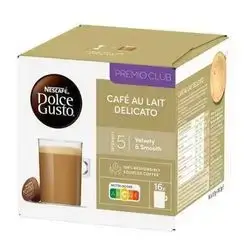 Dolce Gusto Cafe Au Lait Delicato / 16 Count