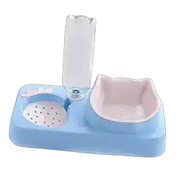 Kuber Industries 2-in-1 Cat & Dog Bowl Set