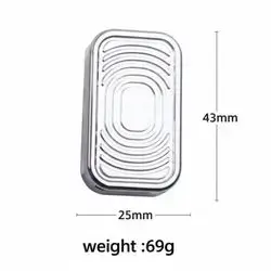Sliver big runway push plate