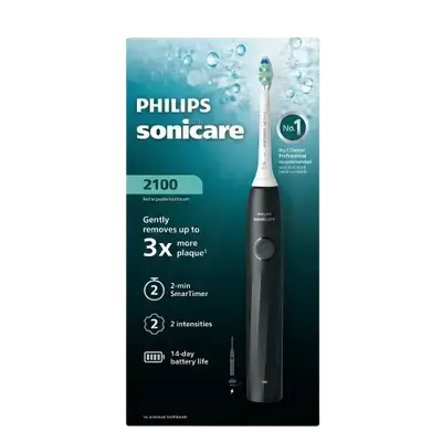 Sonicare 2100 Rechargeable Toothbrush Black _ PHILIPS