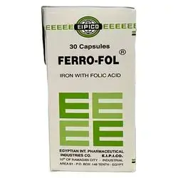 Eipico Ferro-Fol 30 Capsules Ferrous Sulfate 150Mg & Folic Acid 0.5Mg