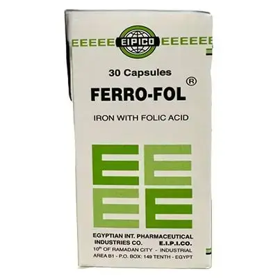Eipico Ferro-Fol 30 Capsules Ferrous Sulfate 150Mg & Folic Acid 0.5Mg