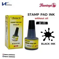 Stamp Pad Ink Black 30ml-flamingo