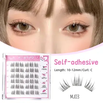 Yelix Double Pointed Sunflower False Lashes Glue-free Self-adhesive