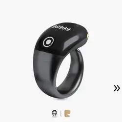 Green Lion Smart Zikr Ring with OLED Display
