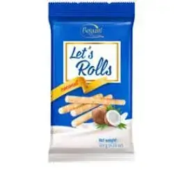 Bogutti Wafer Roll Coconut 120g