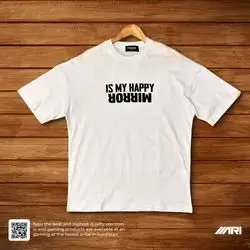 ESCOBAR T-SHIRT IS MY HAPPY MIRROR WHITE SMALL