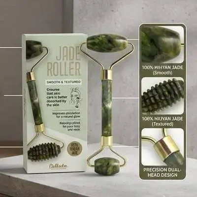 Belluto Accessories Jade Roller (Smooth & Textured) – 1 Piece