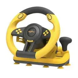 PXN V3 Pro Multi-Platform Racing Wheel with Pedals & Shifter – Yellow