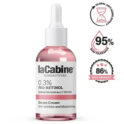 Lacabine Pro- Retinol 0.3% anti-wrinkles and moisturizing serum-cream.