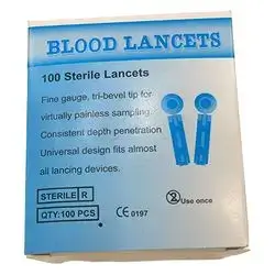 Blood Lancets 100 Sterile Lancets