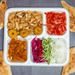 Half Person Chicken Gass Plate