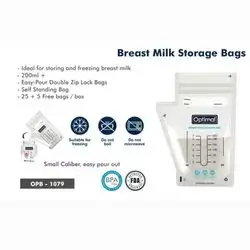 Breast milk storage bags