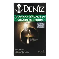 Shampoo Minoxidil Vitamin B5 + Biotin 200ml _ DENIZ