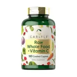 Raw Whole Food Plus Vitamin C 180 Caps Carlyle