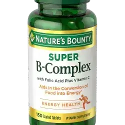 Super B Complex with Folic Acid – Nature's Bounty 150 COATED TAB