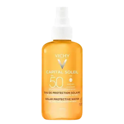Capital Soleil SPF50+ Solar Protective Water Tan Illuminating Beta Carotene 200ml _ VICHY