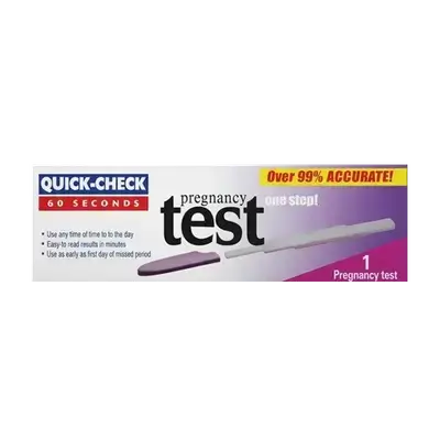 Pregnancy Test One Step Quick Check 60 Second _ ACON Laboratories