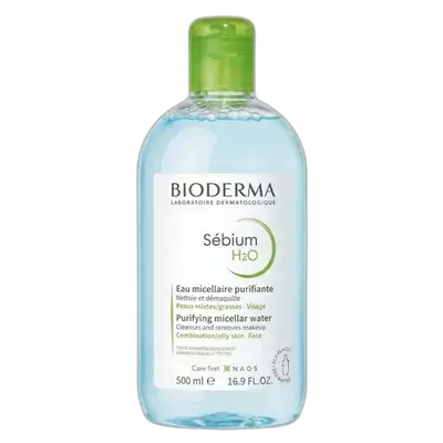 Sebium H2O Purifying Cleansing Micellar Water for Combination & Oily Skin 500ml _ BIODERMA
