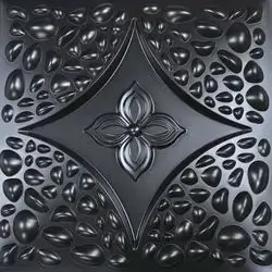 3D Wall Panels Black D183